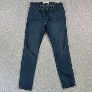 MNG MAN Mango Water-Saver Denim Jeans Mens 30x30 Slim Fit Dark Wash Blue Cotton